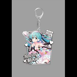 Hatsune Miku GT Project Hatsune Miku Racing Ver. 2019 Deka Acrylic Key Chain 2
