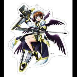 Magical Girl Lyrical Nanoha Detonation Big Acrylic Key Chain Yagami Hayate