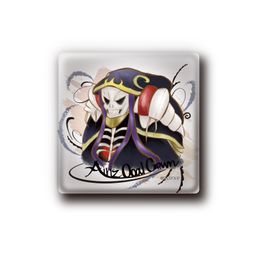 Overlord III Square Can Badge Ainz Ooal Gown