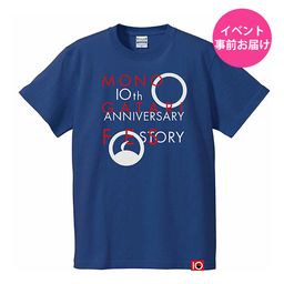 Monogatari Fes 10th Anniversary Story Official Goods T-Shirt Navy (S/M/L/XL Size)