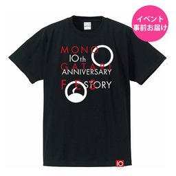 Monogatari Fes 10th Anniversary Story Official Goods T-Shirt Black (S/M/L/XL Size)