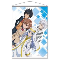 To Aru Majutsu no Index III B2 Tapestry C Kamijo Toma & Index & Misaka Mikoto & Accelerator  (72x51cm)