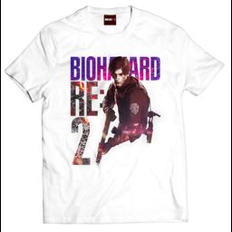 Resident Evil 2 T-shirt Leon S. Kennedy White (M/L/XL Size)