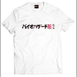 Resident Evil 2 T-shirt Katakana Title White (M/L/XL Size)