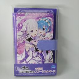 ReZero Rem & Emilia Book Style Smartphone Case (Size 15 x 9,5cm)