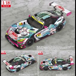 1/18th Scale Miniature Car Good Smile Hatsune Miku AMG: 2019 Ver.