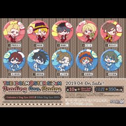 The Idolmaster SideM Trading Can Badge -Valentine Day Live 2015 & White Day Live 2015- [SET OF 10]