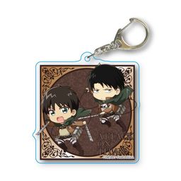 Attack on Titan Season 3 TEKUTOKO Choi Deka Acrylic Key Chain Eren & Levi 3D Manever Gear