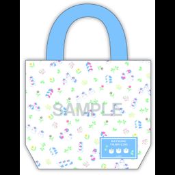 Natsume Yuujinchou Movie: Utsusemi ni Musubu Blue Flower Pattern Mini Tote Bag