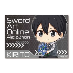 Sword Art Online -Alicization- GyuGyutto Big Square Can Badge Kirito
