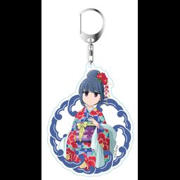 Yurucamp Original Illustration Rin Acrylic Key Chain