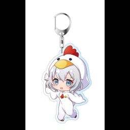 Zombie Land Saga Deka Key Chain Konno Junko Kimi no Kokoro ni Nice Bird Saga Ver.
