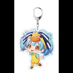 Zombie Land Saga Deka Key Chain Hoshikawa Lily Kimi no Kokoro ni Nice Bird Saga Ver.