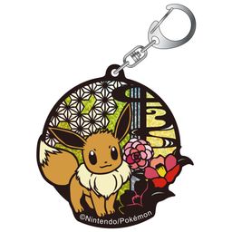 Pokemon Kirie Series Glitter Key Chain Eevee A