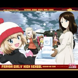 GIRLS und PANZER das Finale Canvas Board Pravda High School