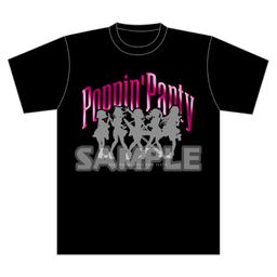 BanG Dream! Girls Band Party! Foil print T-shirt Poppin'Party (M/L/XL size)