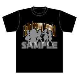 BanG Dream! Girls Band Party! Foil print T-shirt Hello, Happy World! (M/L/XL size)