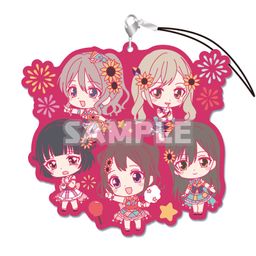 Bandori! Girls band party! Rubber strap RICH + Poppin'Party (9x10cm)
