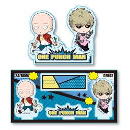 One-Punch Man Pukasshu Acrylic Figure Saitama & Genos