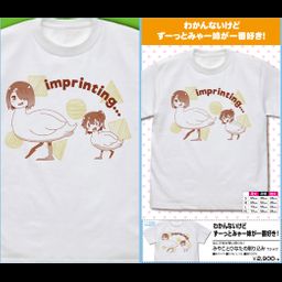 Wataten!: An Angel Flew Down to Me Miyako & Hinata Surikomi T-shirt White (S/M/L/XL Size)