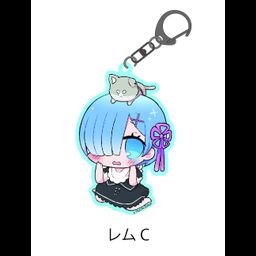 Re:Zero kara Hajimeru Isekai Seikatsu Tixi Kids Acrylic Key Chain Rem C