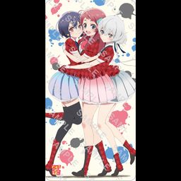 Rubber Play Mat Collection Zombie Land Saga Sakura & Ai & Junko Ver. (60x30cm)