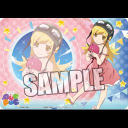 Character Rubber Mat Monogatari Series Pukupuku Oshino Shinobu (52x37cm)