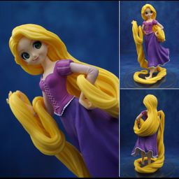 Disney Characters Crystalux Figure Rapunzel (16cm)