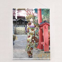 Yurucamp Original Illustration B2 Tapestry Inuyama Aoi Kimono (72x51cm)