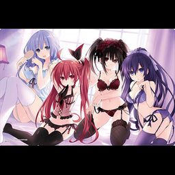 Bushiroad Rubber Mat Collection Vol. 349 Fujimi Fantasia Bunko Date A Live Tohka, Kotori, Kurumi, Miku (52x35cm)