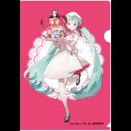 Hatsune Miku Characters Macaron Release Memorial Goods Clear File