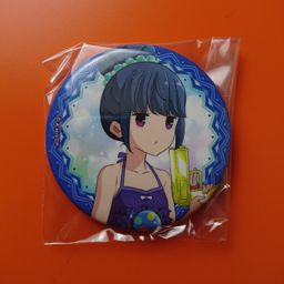 Shima Rin Summer Camp Ver. Original Illustration Trading Can Badge