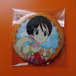 Saitou Ena Summer Camp Ver. Original Illustration Trading Can Badge