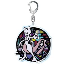 Pokemon Kirie Series Acrylic Key Chain Mewtwo A