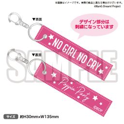 NO GIRL NO CRY Poppin'Party Flag Key Chain