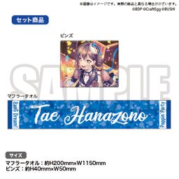 BanG Dream! Poppin'Party Towel & Pins Set Tae Hanazono