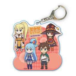 Isekai Quartet Choi Deka Acrylic Key Chain Kono Subarashii Sekai ni Shukufuku wo!