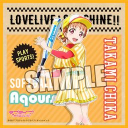 Love Live! Sunshine!! Microfiber Mini Towel Sports Ver. Takami Chika