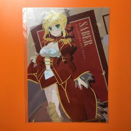 Fate X LAWSON A4 Clear File Saber / Nero Claudius A