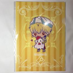 Fate X LAWSON A4 Clear File Gilgamesh Design Produced By Sanrio