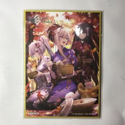 Fate / Grand Order X LAWSON Mini Shikishi Tomoe Gozen, Miyamoto Musashi, Kato Danzo
