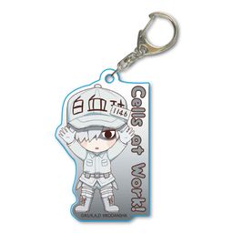 Cells at Work! Banzai Acrylic Key Chain White Blood Cell (Neutrophil)