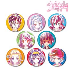 No Game No Life Trading Ani-Art Can Badge [SET OF 8]