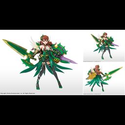 PVC Valkyrie Puzzle & Dragon - Green Ver.