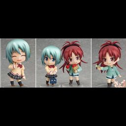 Nendoroid Sayaka Miki - School Uniform Ver. & Kyoko Sakura Plain Clothes Ver. Set