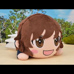 Mega Jumbo Nesoberi Plush Akiyama Yukari - Ooarai Joshigakuen Panzer Jacket Ver. (40X22cm)