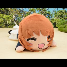 Mega Jumbo Nesoberi Plush Nishizumi Miho - Wink Expression Ooarai Joshigakuen Panzer Jacket Ver. (40X22cm)
