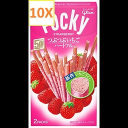 Pocky Heart Shaped Strawberry (Isi 10pack)