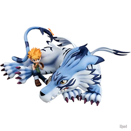 [Set of 2] GEM G.E.M. Series Figure Ishida Yamato & Garurumon - Digimon (Re-Release)